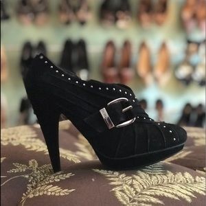 BCBGeneration Minska buckle studded ankle booties